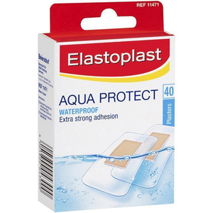 Elastoplast 11471 Aqua Protect Waterproof Plasters - 40 Strips