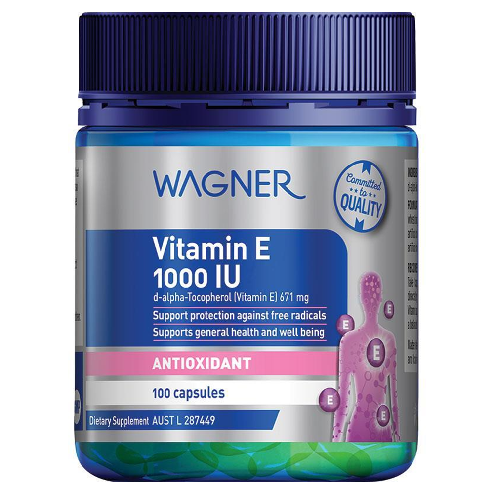 Wagner Vitamin E 1000IU - 100 Capsules