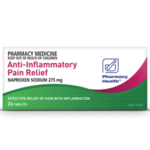 Pharmacy Health Anti-Inflammatory Pain Relief - 275mg 24 Tablets