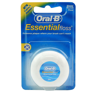 Oral-B Essential Floss Waxed / Essential Floss Waxed Mint Flavour - 50m