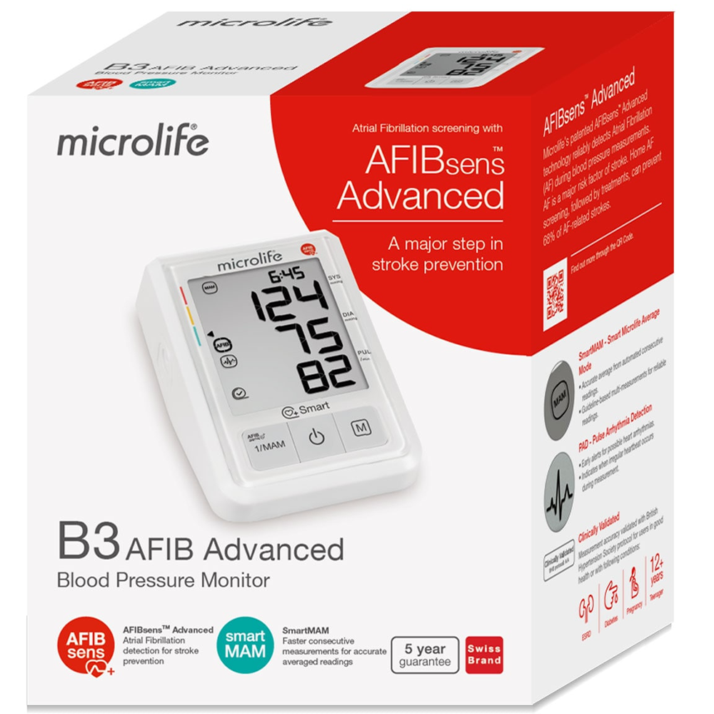 Microlife B3 AFIB Advanced Blood Pressure Monitor