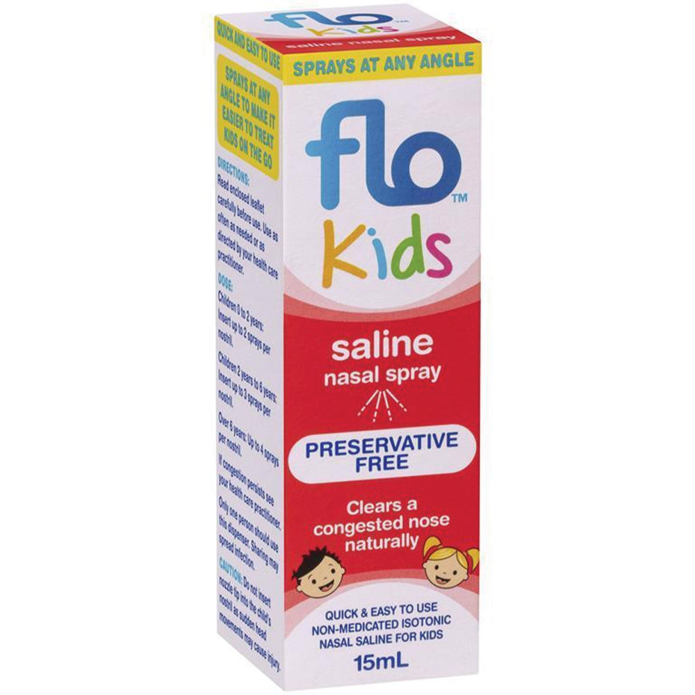 FLO Kids Saline Nasal Spray - 15mL