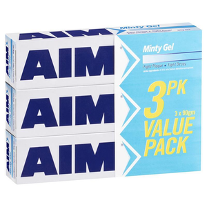 Aim Toothpaste Minty Gel Value - 3 Pack