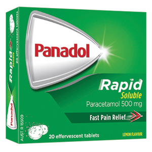 Panadol Rapid Soluble Paracetamol Pain Relief - 20 Tablets 500mg