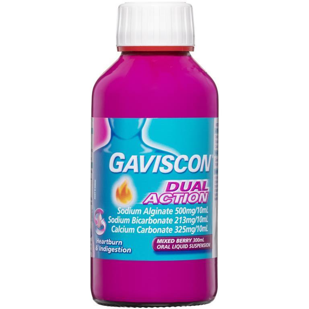 Gaviscon Liquid Dual Action Mixed Berry - 300mL