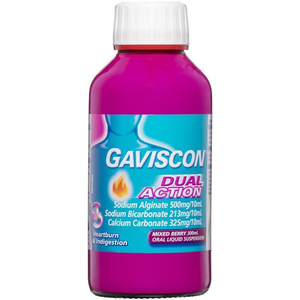 Gaviscon Liquid Dual Action Mixed Berry - 300mL