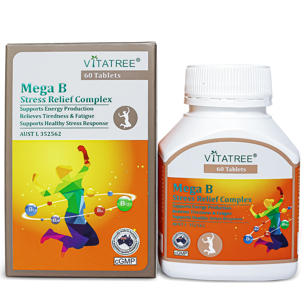 Vitatree Mega B Stress Relief Complex - 60 Capsules