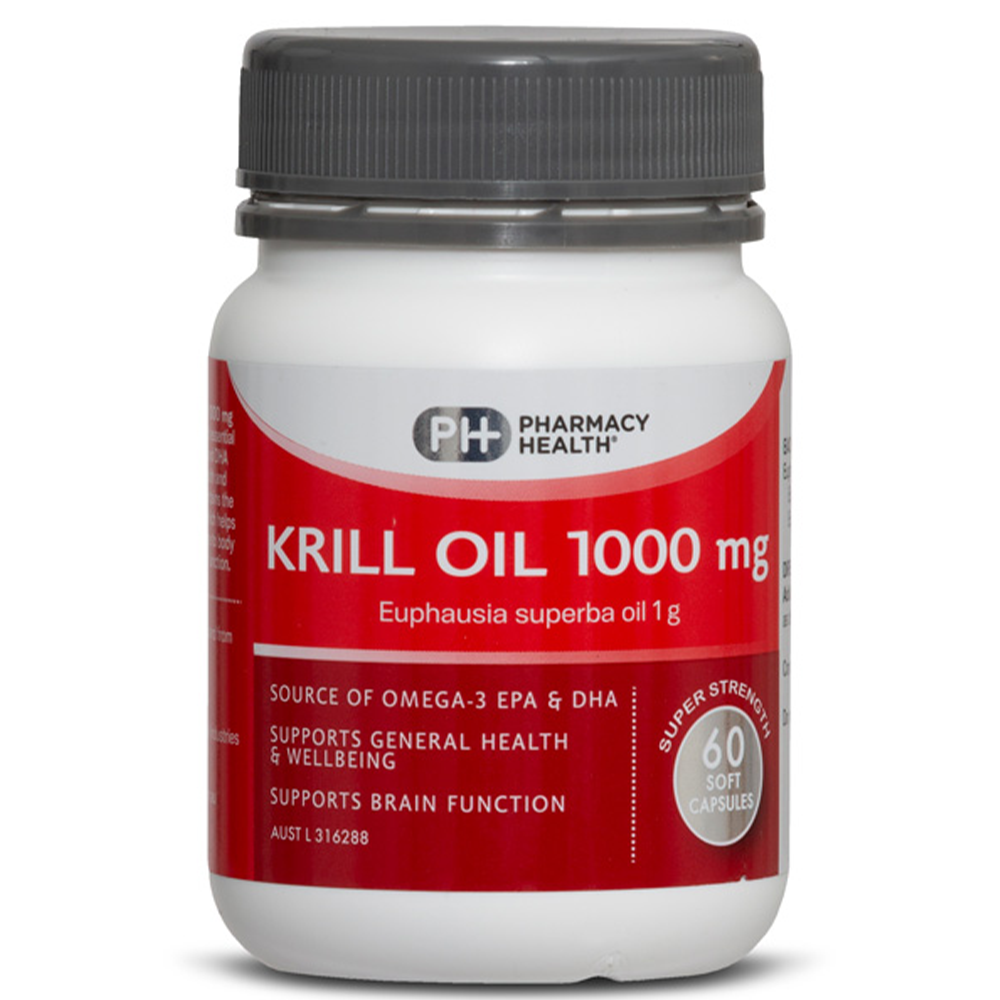 Pharmacy Health Krill Oil - 1000mg 60 Capsules