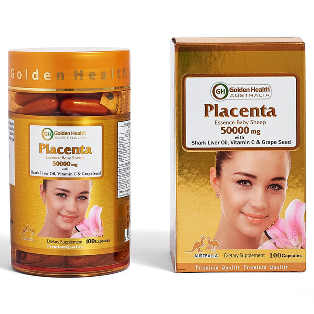 Golden Health Sheep Placenta - 50000mg 100 Capsules