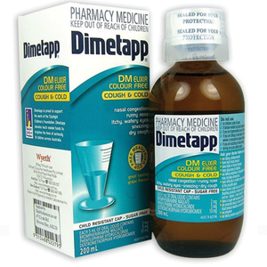 Dimetapp DM Cough And Cold Elixir Colour Free - 200mL