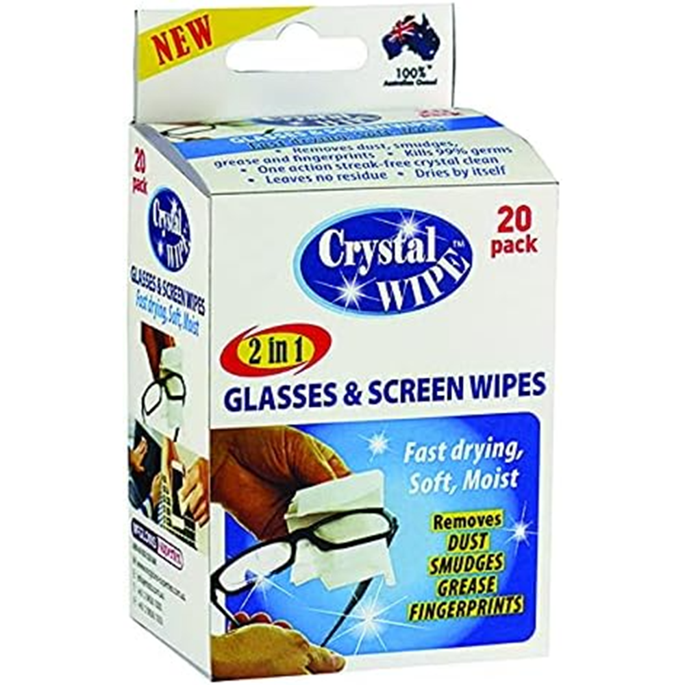 Crystal Wipe - 20/40 Pack