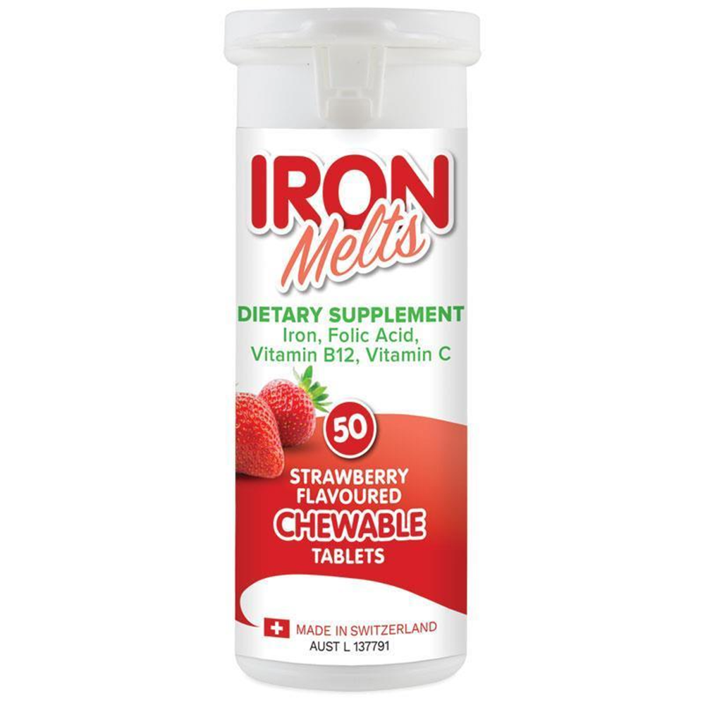 Iron Melts Chewable - 50 Tablets