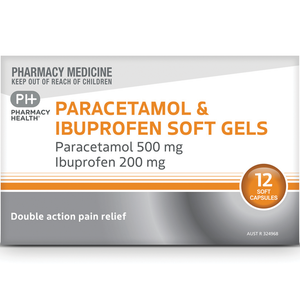 Pharmacy Health Paracetamol & Ibuprofen Soft Gel - 12 Capsules