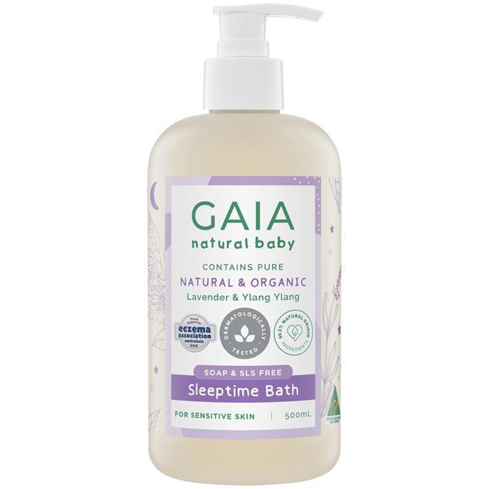 GAIA Natural Baby Sleeptime Bath Wash - 500mL