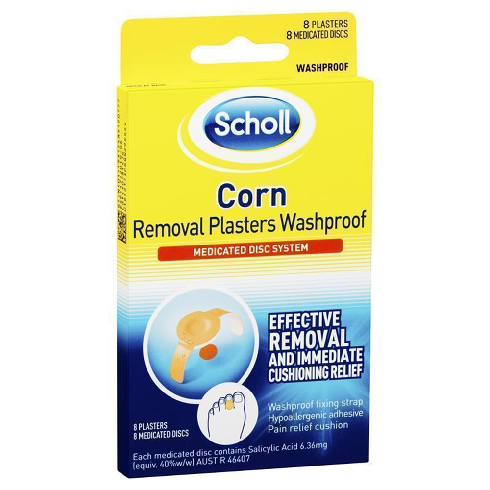 Scholl Corn Removal Plaster Water Proof - 8 Pack