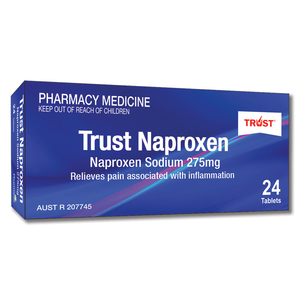 TRUST NAPROXEN Naproxen Sodium 275mg Tablet Blister Pack