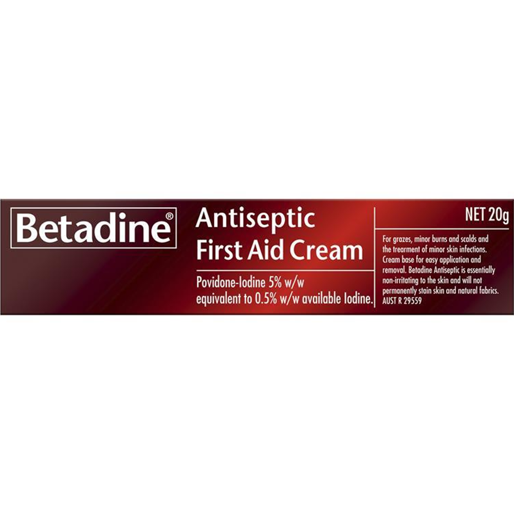 Betadine Antiseptic First Aid Cream - 20g