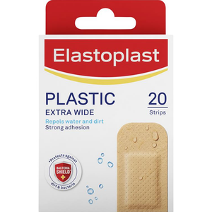 Elastoplast 48445 Extra Wide Plastic - 20 Strips