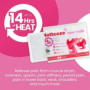 Hotteeze Stick On Eco-Friendly Heat Pads - 10 Pack