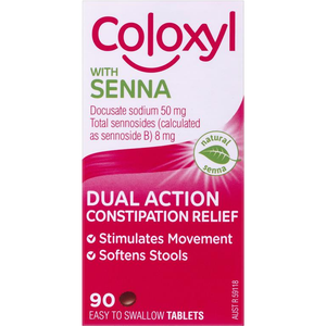 Coloxyl with Senna - 50mg 90 Tablets