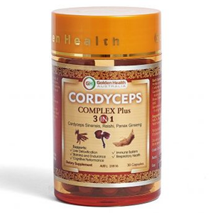 Golden Health Cordyceps Complex 3 in 1 Plus - 30 Capsules