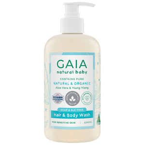 GAIA Natural Baby Hair and Body Wash - 200/500 mL