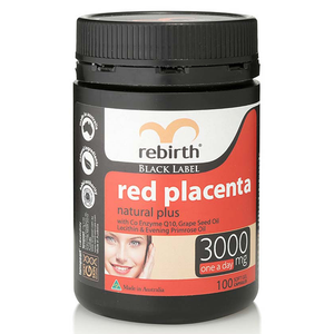 Rebirth Red Placenta - 3000mg 100 Capsules