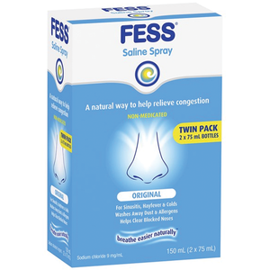 FESS Saline Nasal Spray - 75mL 2 Packs