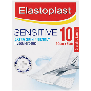 Elastoplast 46040 Sensitive Dressing - 10 Packs 6cm x 10cm