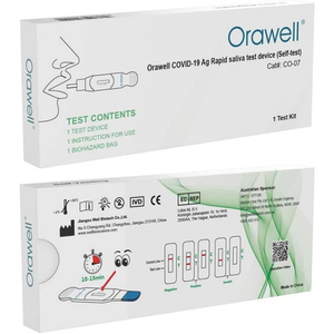 Orawell COVID-19 Antigen Rapid Saliva Test Device Single Test