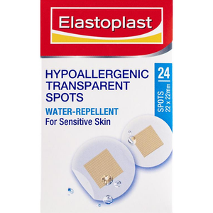 Elastoplast 76334 Sensitive Transparent Hypoallergenic Spot - 24 Strips