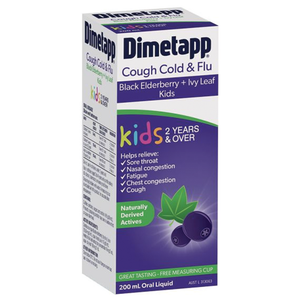 Dimetapp Cough Cold & Flu Kids 2 Years+ - 200mL