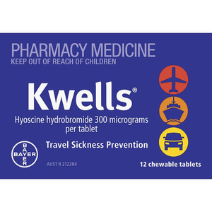 Kwells Adult Travel Sickness Chewable - 12 Tablets