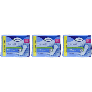 TENA Discreet Extra Pads+ - 3x Packs of 20 Pads