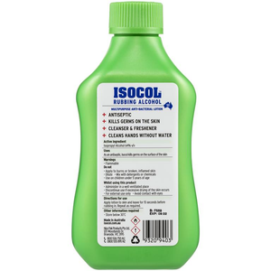 Isocol Antiseptic Rubbing Alcohol Lotion - 345mL