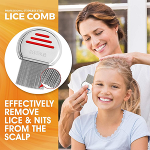 Stainless Steel Professional Lice Combs - 2 Pack