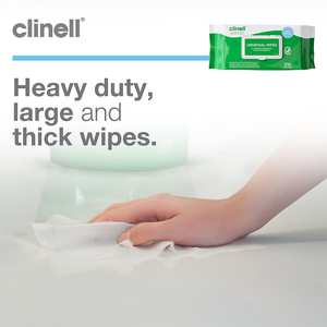 Clinell Universal Cleaning and Disinfectant Wipes for Surfaces - 100 Pack