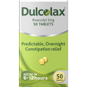 Dulcolax Laxatives for Constipation Relief - 5mg 50 Tablets