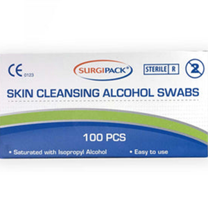 Surgipack Skin Cleansing Alcohol Swab - 100 Pieces