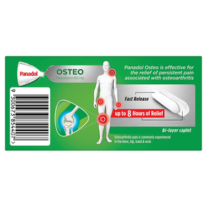 Panadol Osteo Osteoarthritis Paracetamol Pain Relief - 96 Caplets 665mg