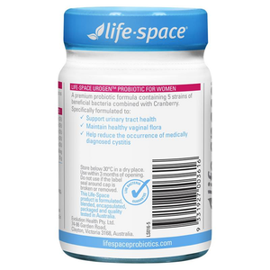 Life Space Urogen Probiotic For Women - 60 Capsules