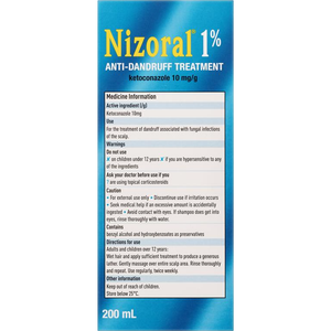 Nizoral 1% Anti-Dandruff Treatment - 200mL