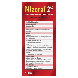 Nizoral Anti-Dandruff Shampoo 2% - 100mL