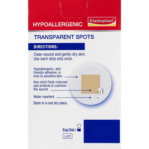 Elastoplast 76334 Sensitive Transparent Hypoallergenic Spot - 24 Strips