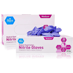 MedPride Powder-Free Nitrile Exam Gloves - 100 Box Medium