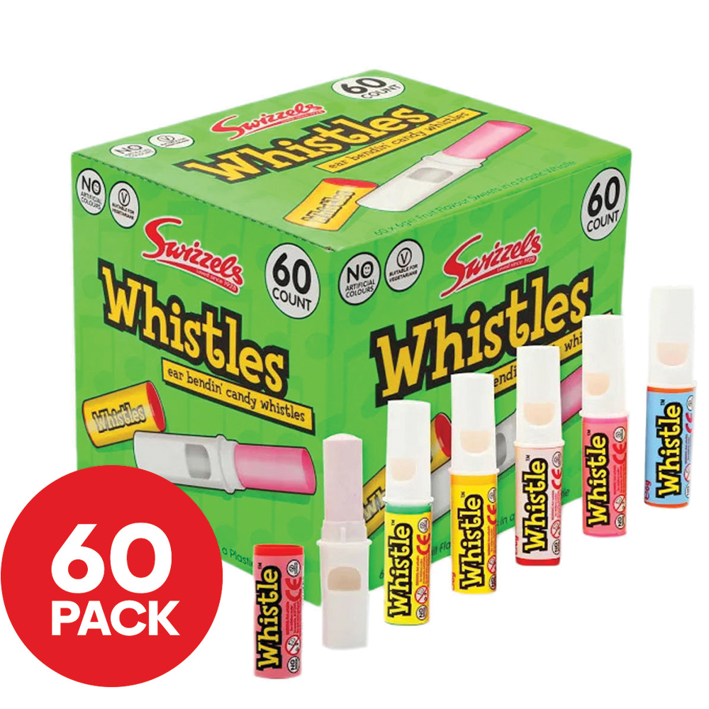 Swizzels Candy Whistles - 6g 60 Display Units