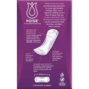 Poise Pads Overnight - 8 Pads