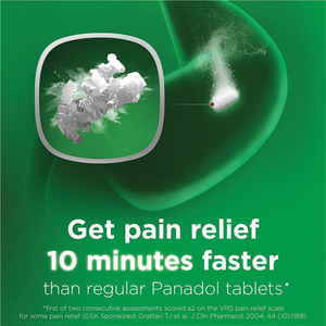 Panadol Rapid Soluble Paracetamol Pain Relief - 20 Tablets 500mg