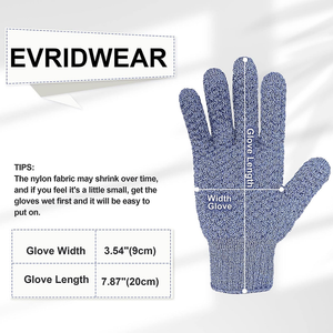 Evridwear Exfoliating Glove for Shower Men and Women