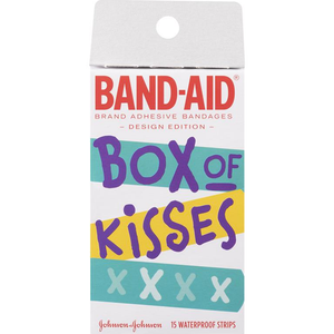 BAND-AID® Hugs & Kisses Adhesive Bandages - 15 Waterproof Strips